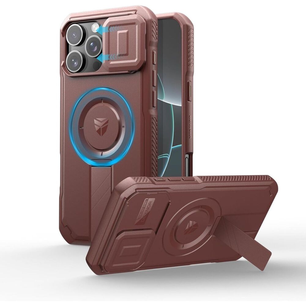 iPhone 16 Pro Max Case, Slide Camera Cover & Kickstand, 20G-182PH001